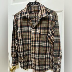 Plaid Button-Up Shirt
Size M /14-16